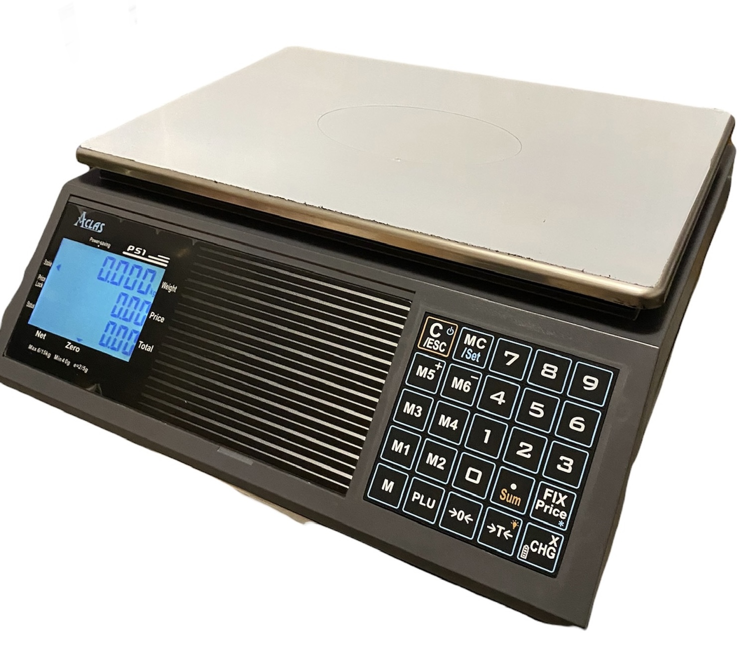 ACLAS PS1B kainą skaičiuojančios svarstyklės 15kg