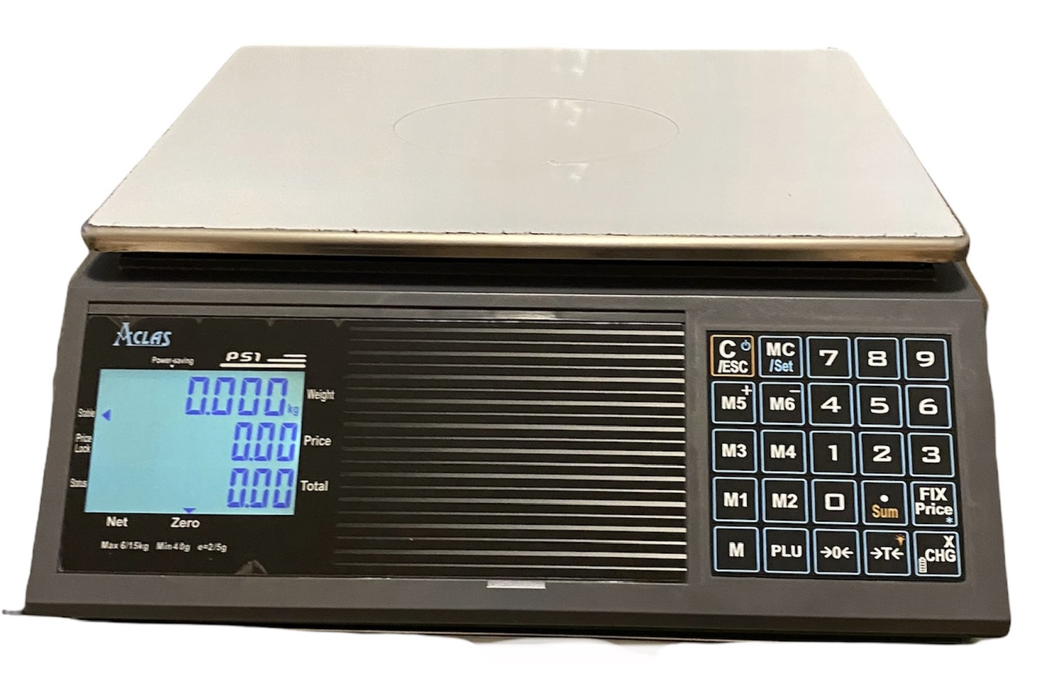ACLAS PS1B kainą skaičiuojančios svarstyklės 15kg - Image 3